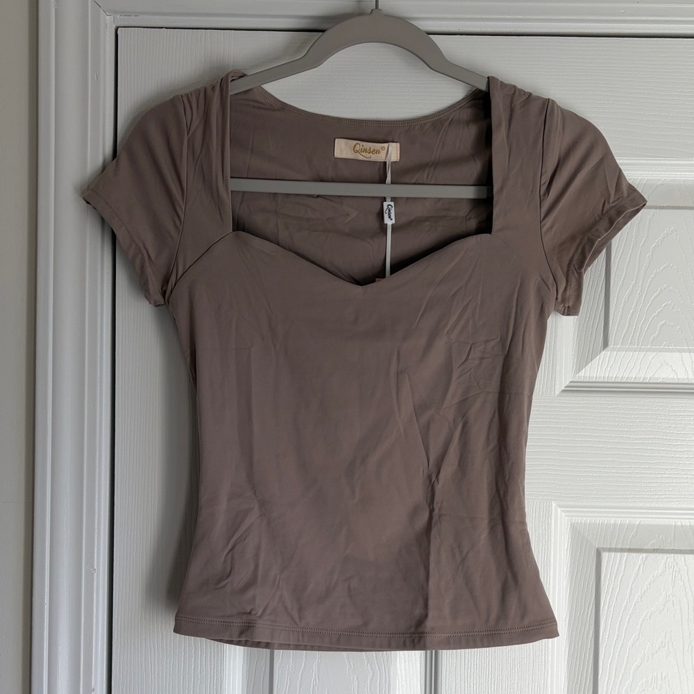 Classic Women's Brown Crop Top